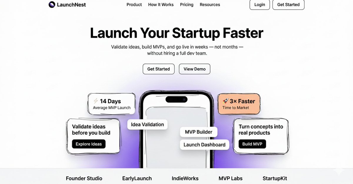 Nano Banana 手绘线框转 SaaS 落地页